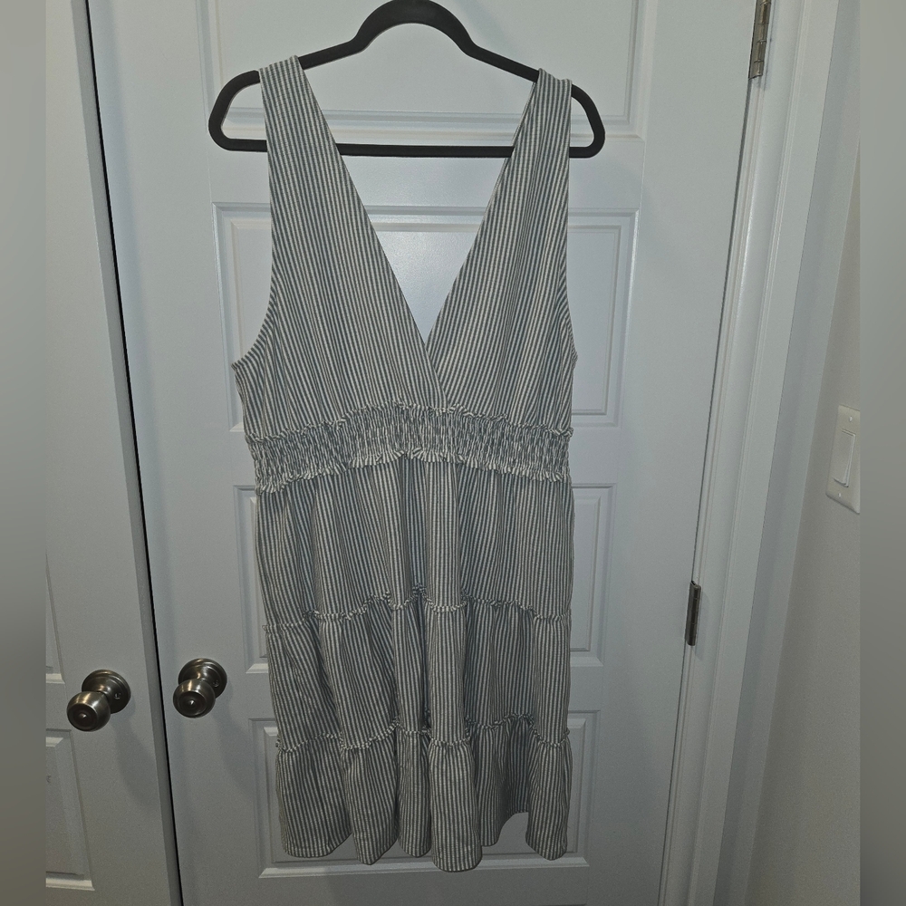 American Eagle Striped Sleeveless Dress